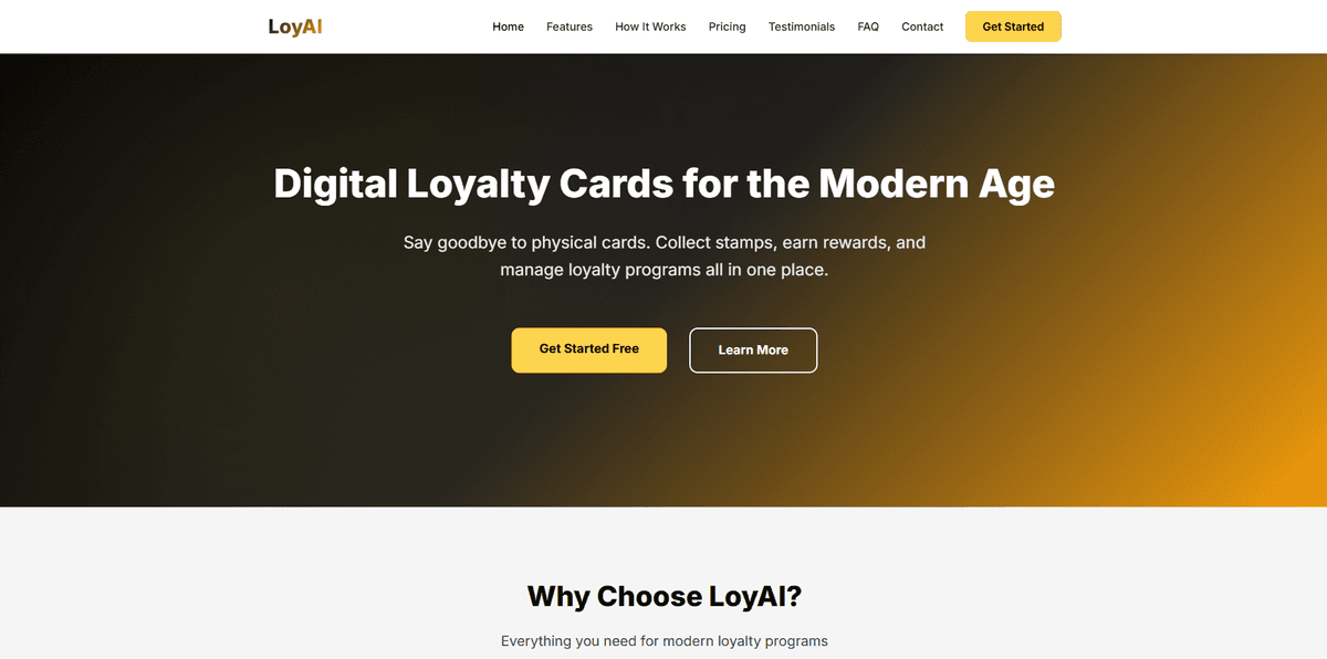 LoyAI 智能会员卡平台